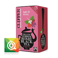 Clipper Té Negro Orgánico y Berries 20 bolsitas 