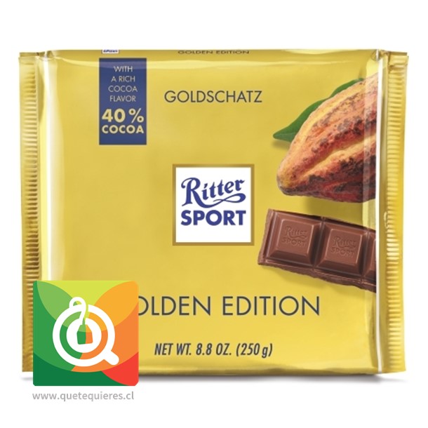 Ritter Sport Chocolate Golden Edition 40% Cacao 250 gr 