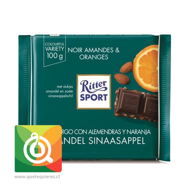 Ritter Sport Chocolate Almendras y Naranjas 