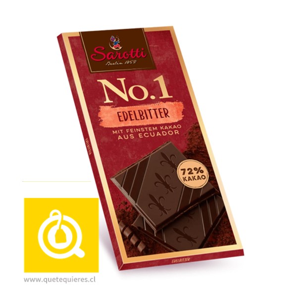 Oferta Sarotti Chocolate Barra 72 cacao 100 gr & Qué Té Quieres