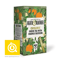 Heath & Heather Té Verde Orgánico Con Flor De Naranja 