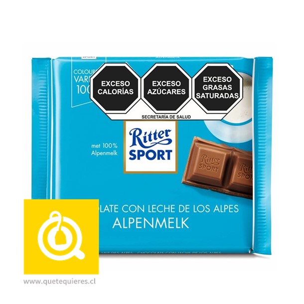 Ritter Sport Chocolate con Leche de los Alpes 100 gr 1