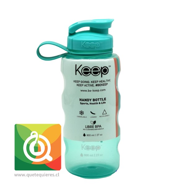 Keep Botella de agua Anatómica Turquesa 800 ml  - Color nuevo 