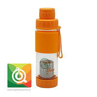 Keep Botella Té Vidrio Naranja Color Nuevo 