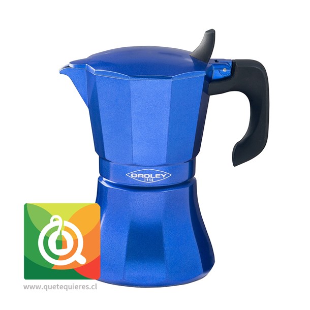 Oroley Cafetera Italiana Petra Azul 12 Tazas