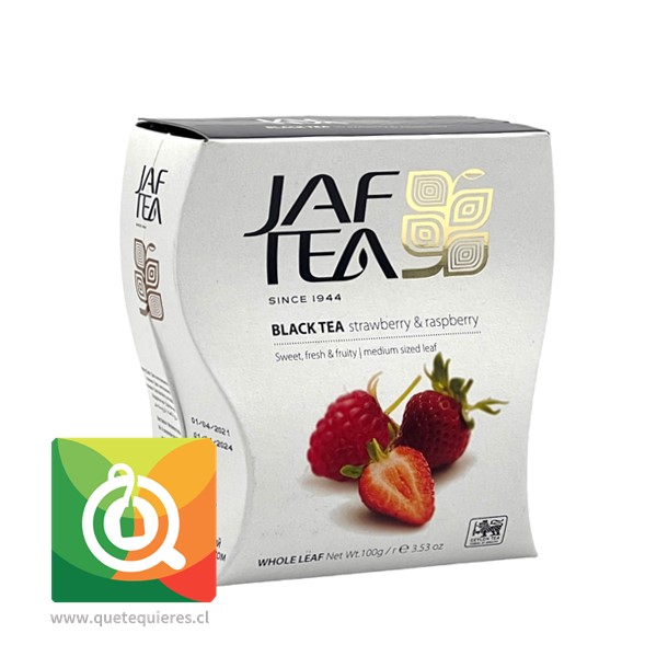 Jaf Tea Té Negro Frutilla y Frambuesa 100 gr - Image 2