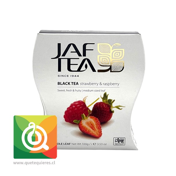 Jaf Tea Té Negro Frutilla y Frambuesa 100 gr - Image 1