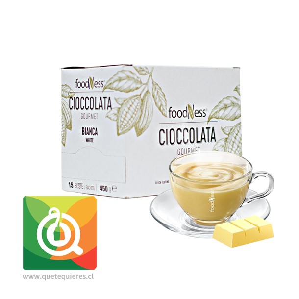 Foodness Chocolate Caliente Blanco 15 sachets- Image 1