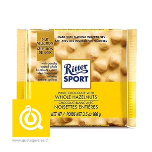 Ritter Sport Chocolate Blanco con Avellanas