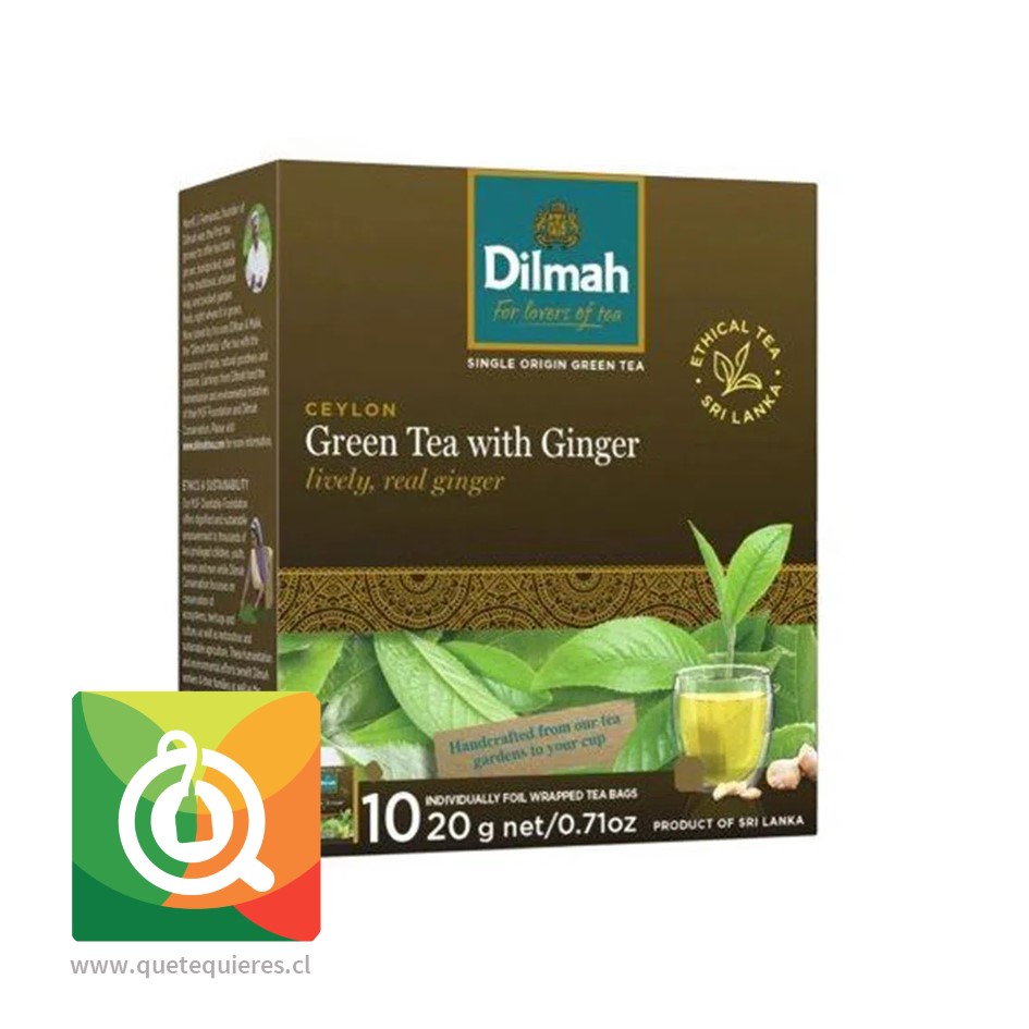 Dilmah Té Verde Jengibre