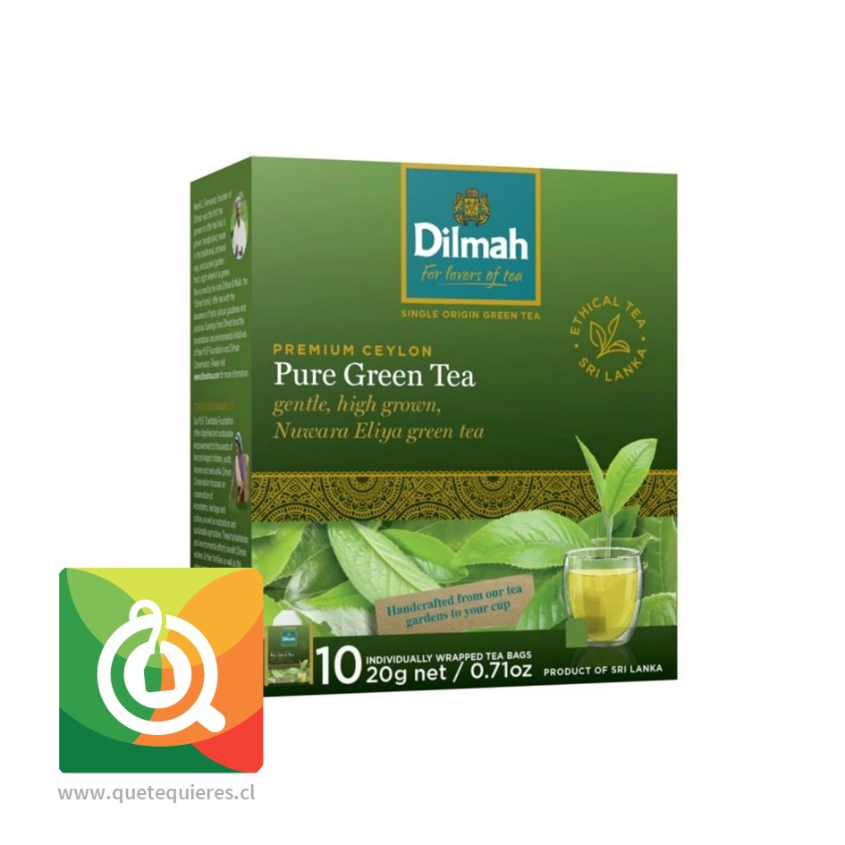 Dilmah Té Verde Premium Ceylon 10 bolsitas- Image 1