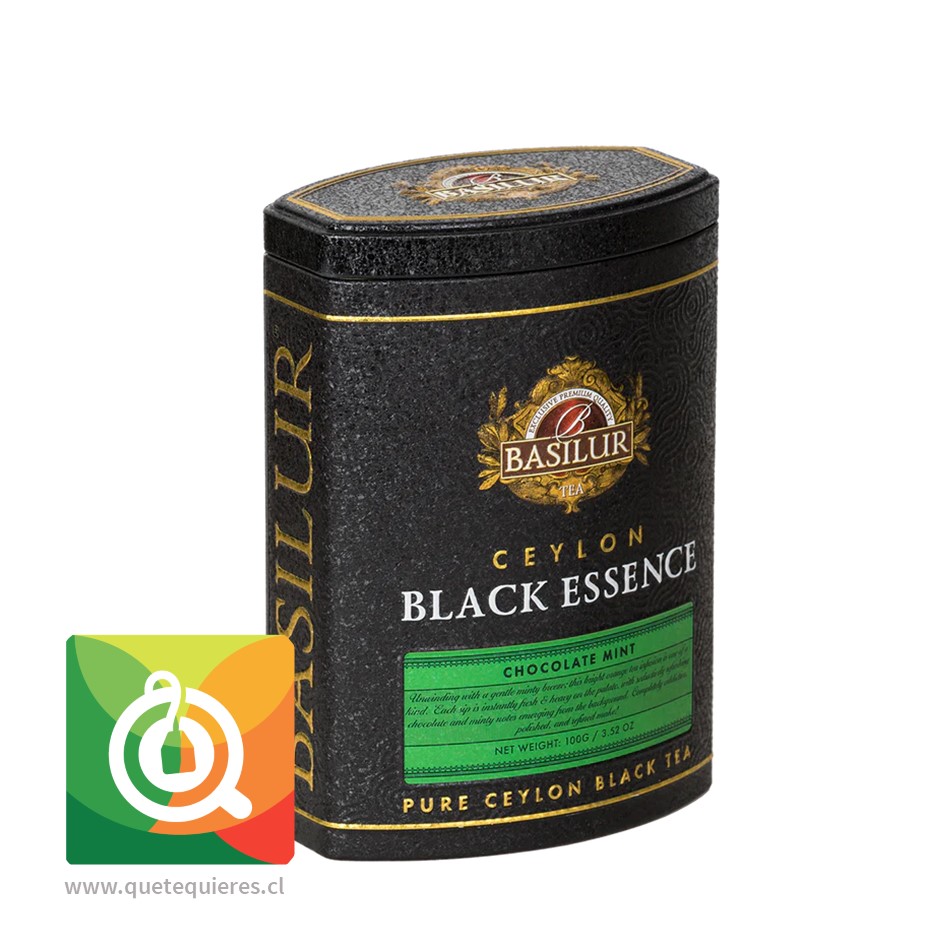 Basilur Té Negro Chocolate Menta - Black Essence - Lata