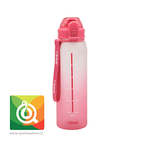 Keep Botella Rubber con Medidas Fucsia