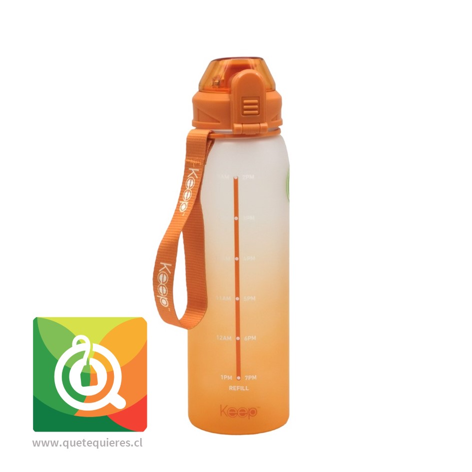 Keep Botella Rubber con Medidas Naranja- Image 1