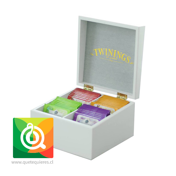 Twinings Caja de Madera Blanca 