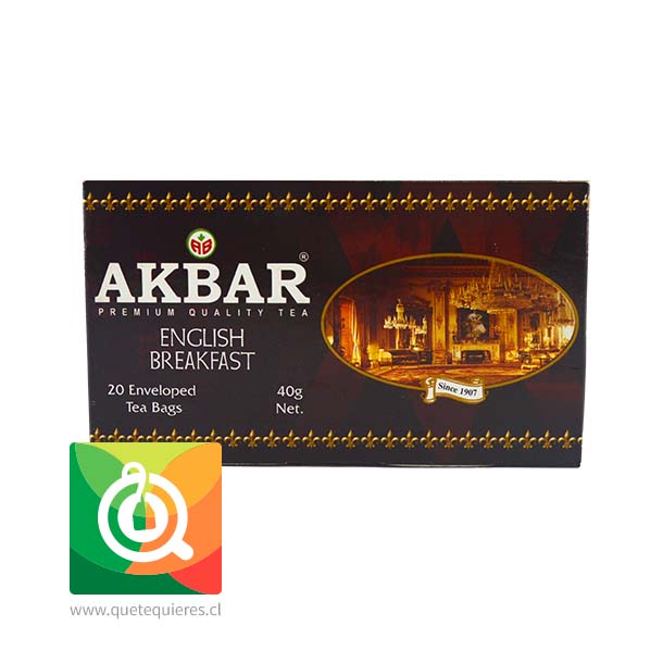 Akbar Té English Breakfast 20 bolsitas