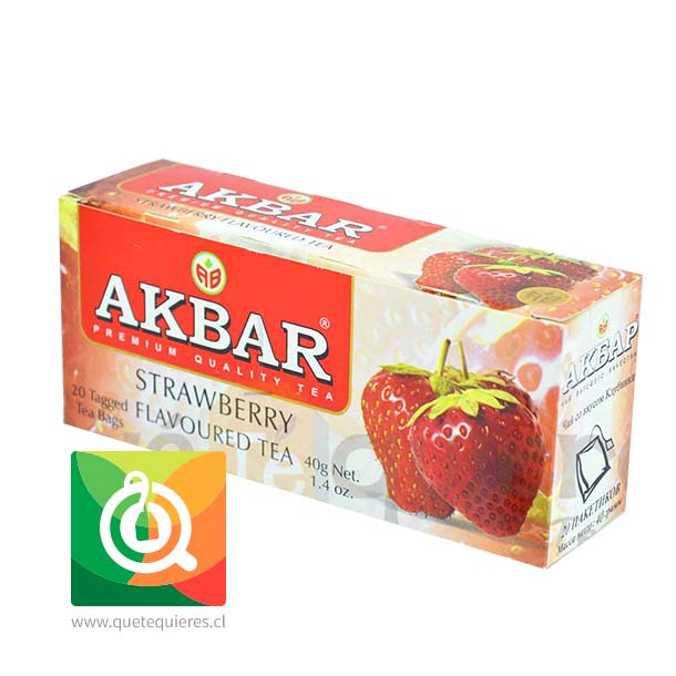 Akbar Té Negro Frutilla 