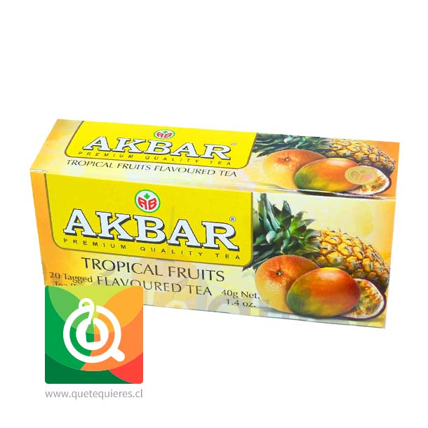 Akbar Té Negro Frutos Tropicales 