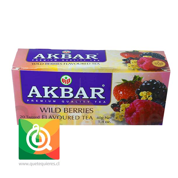 Akbar Té Negro Frutos Rojos 
