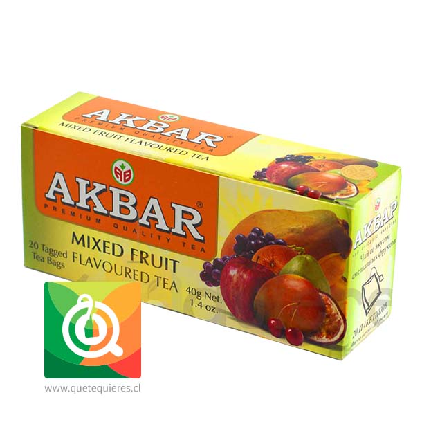 Akbar Té Negro Mix de Frutas 