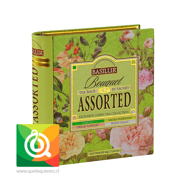 Basilur Libro de Té Surtido Verde - Bouquet Assorted Tea Book- Image 1