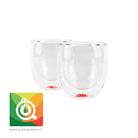 Oroley Set de 2 Vasos doble Pared Palermo 100 ml