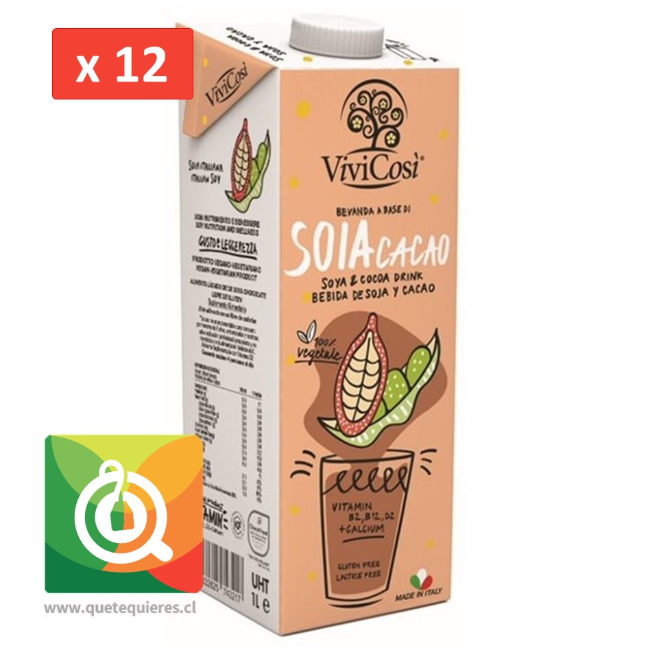 Vivicosí Alimento Liquido de Soya Cacao x12