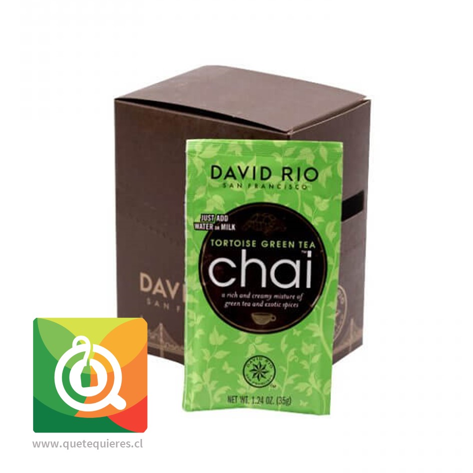 David Rio Té Verde Chai Instantáneo - Tortoise Green Tea- Image 1