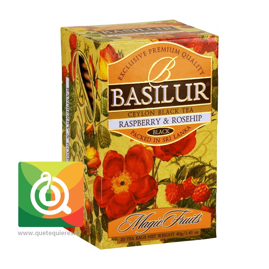 Basilur Té Negro Frambuesa y Rosa Mosqueta - Raspberry & Rosehip- Image 2