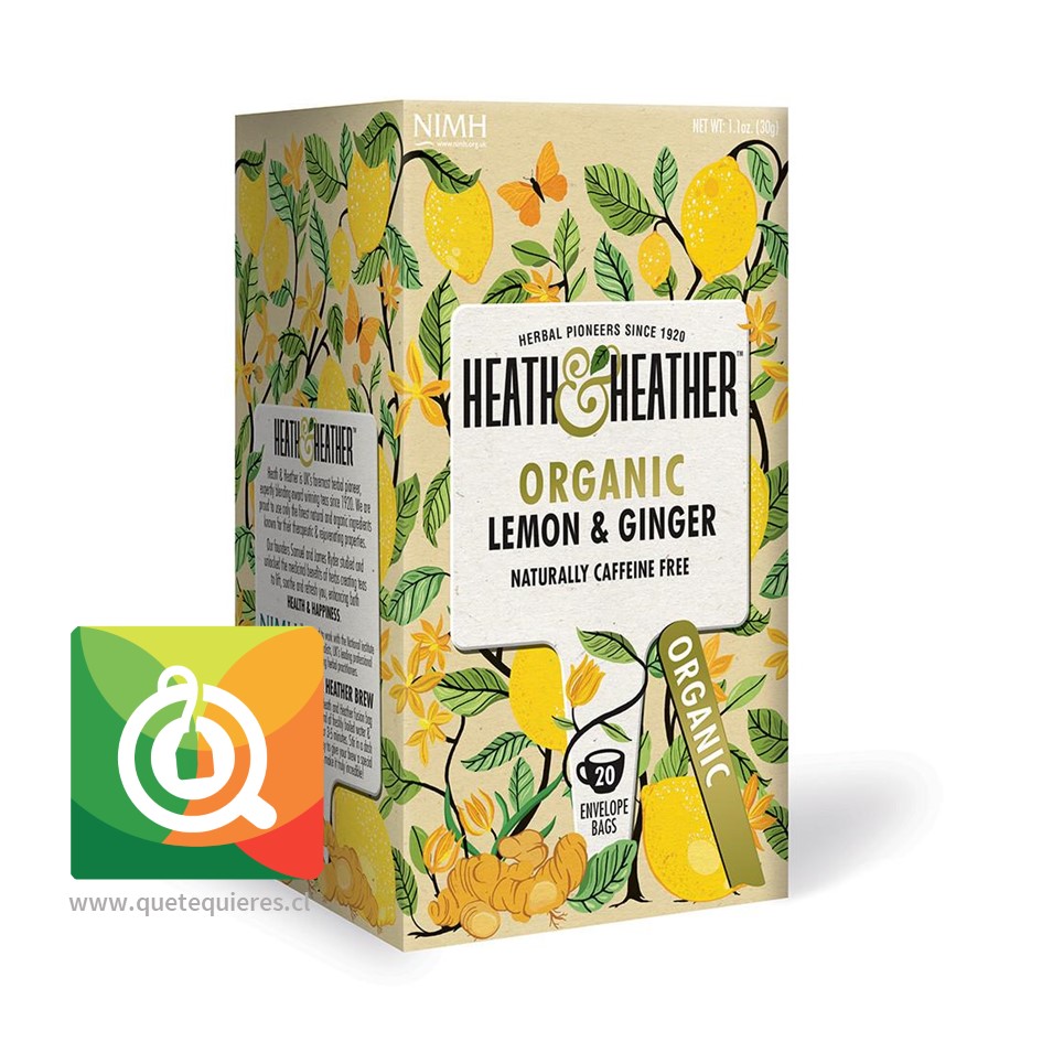Heath & Heather Infusión Orgánica Limón y Jengibre 