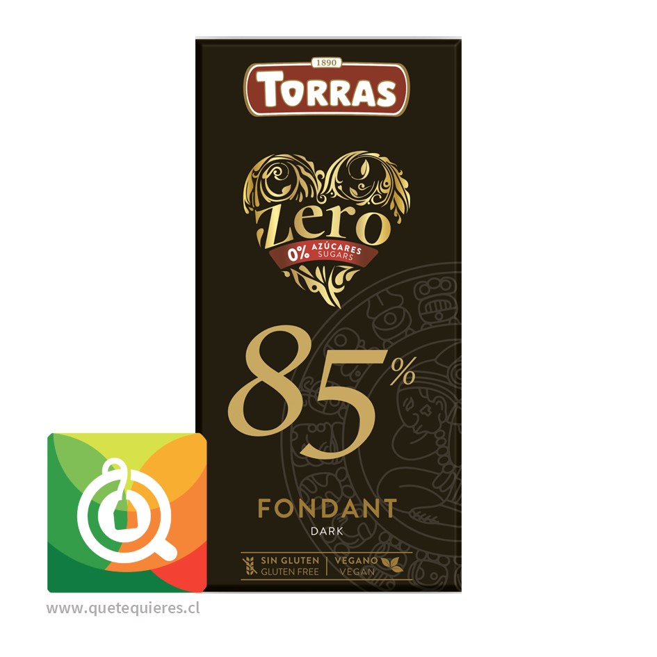 Torras ZERO Negro 85% Cacao 100g - Image 1