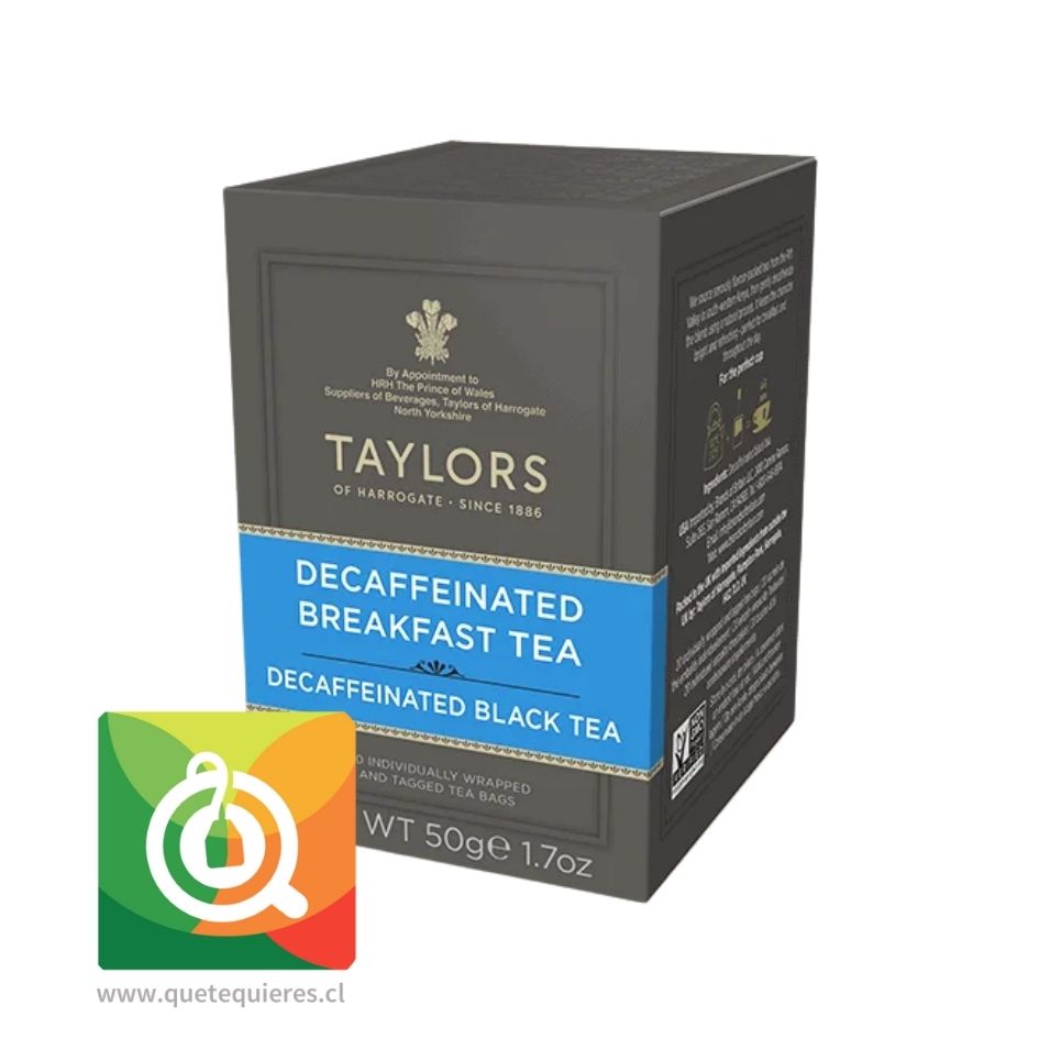 Taylors Té Negro English Breakfast Descafeinado 1