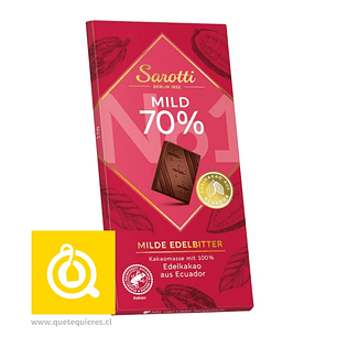 Sarotti Chocolate Amargo 70% Cacao de Ecuador