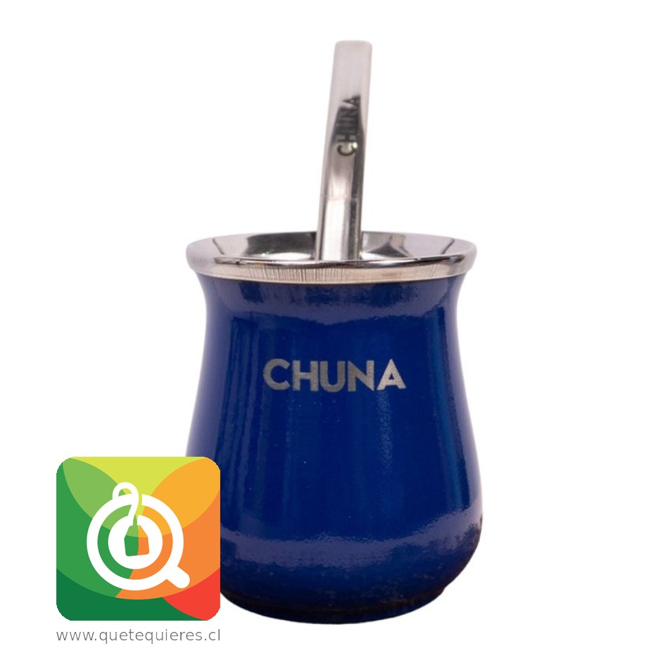 Chuna Mate Selene con Bombilla de Aluminio Azul 1
