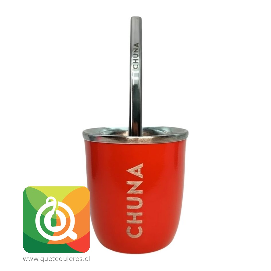 Chuna Mate Perseo Acero Inoxidable con Bombilla Rojo 1