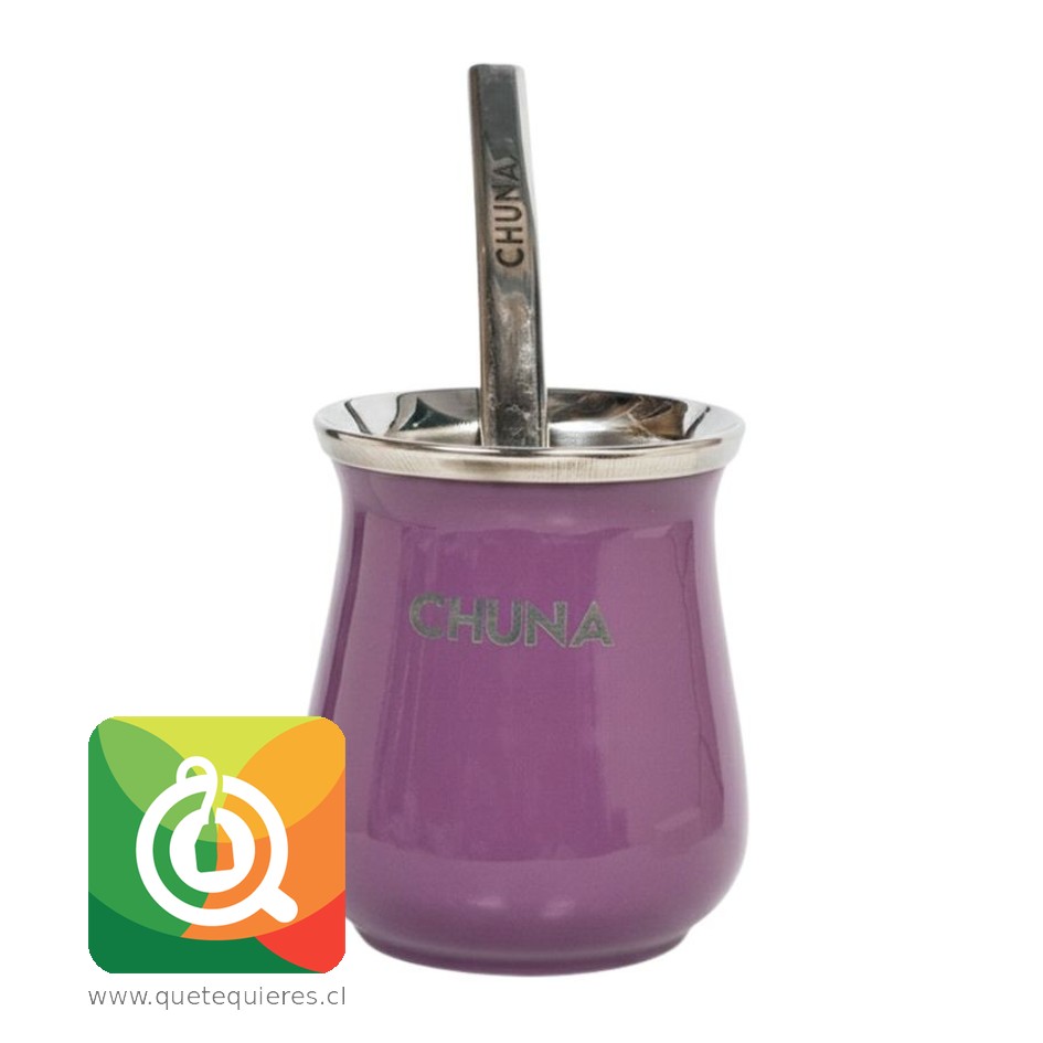 Chuna Mate Selene con Bombilla de Aluminio Morado 1