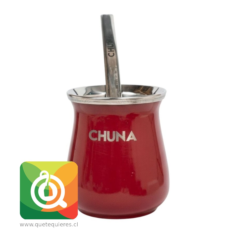 Chuna Mate Selene con Bombilla de Aluminio Rojo 1