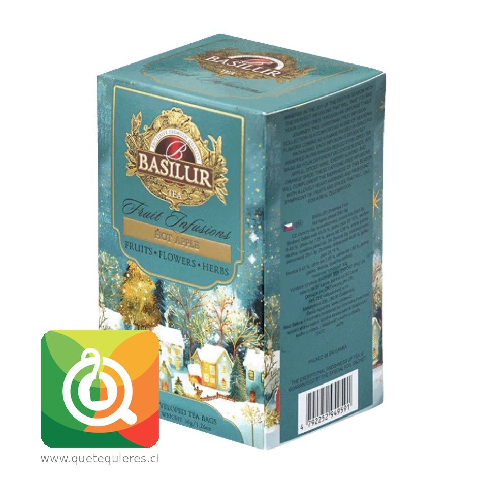 Basilur Infusión Manzana Canela 20 Bolsitas 3