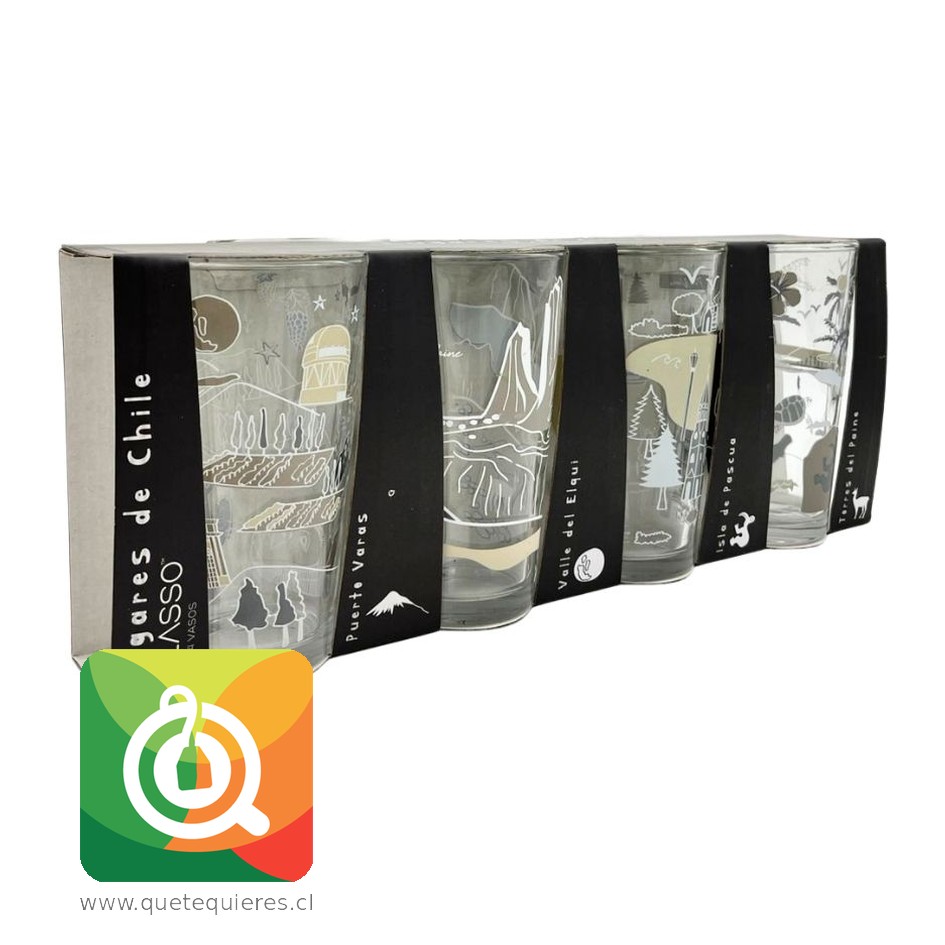Glasso Set 4 Vasos Chile Collection 2