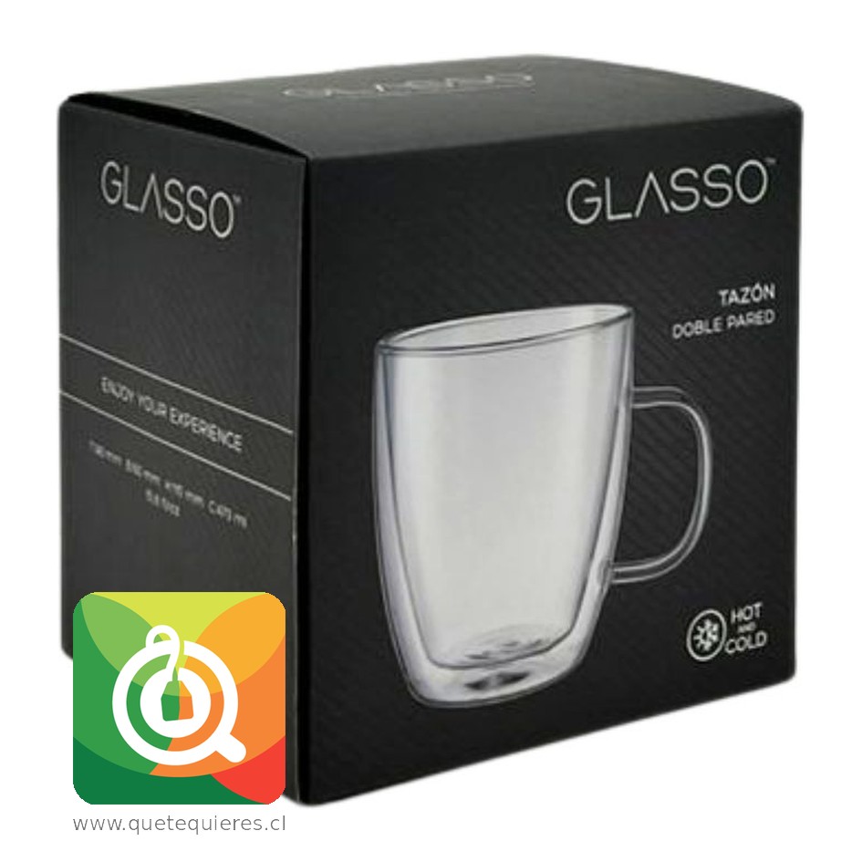 Glasso Tazón Vidrio Doble Pared 1