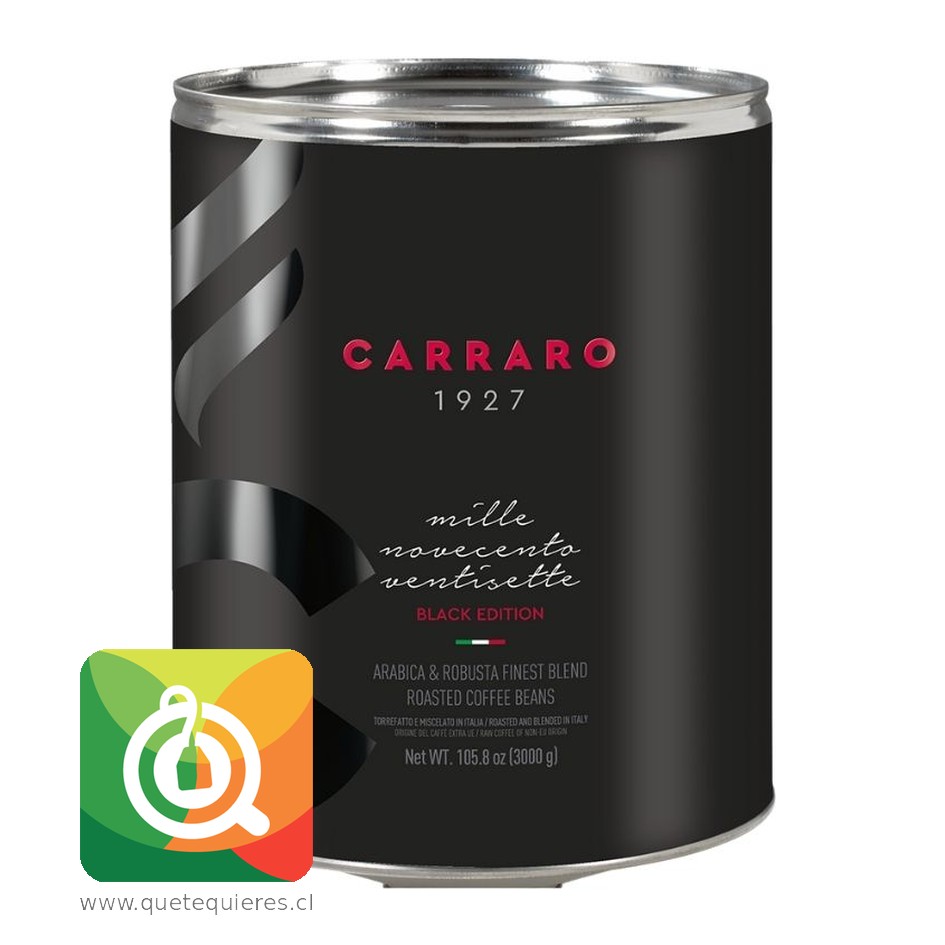 Carraro 1927 Café en Grano Tin 1927 Black 1