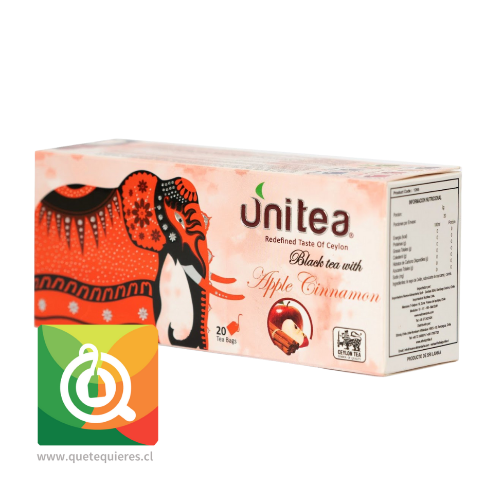 Unitea Té Negro Manzana Canela 1