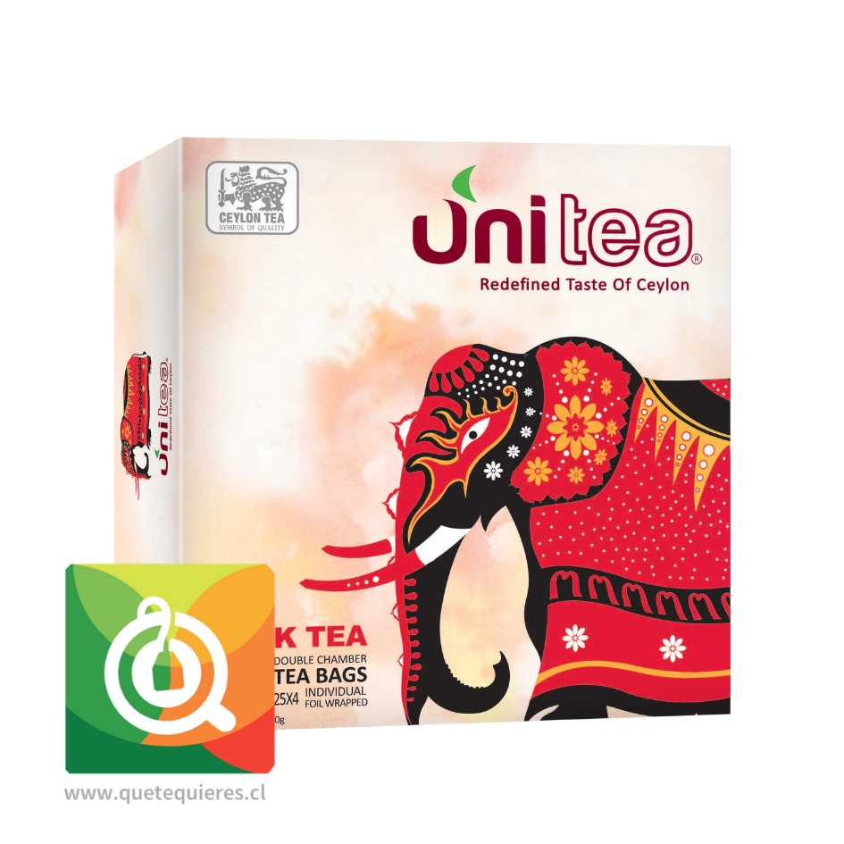 Unitea Té Negro Ceilán 100 bolsitas 1