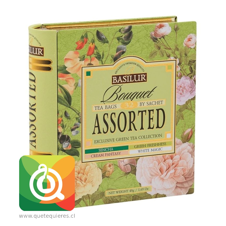 Basilur Libro de Té Surtido Verde - Bouquet Assorted Tea Book 1