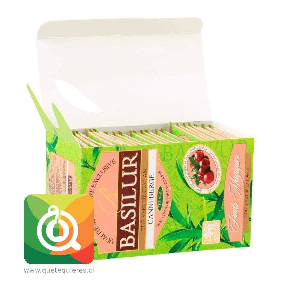 Basilur Té Verde Cranberry - Magic Fruit Arandano Rojo  2