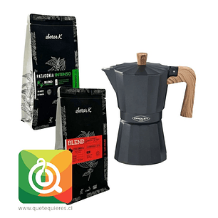 Pack Degustación Café Molido Señor K 100g x 2 + Moka Oroley New Dakar Nature 1 taza