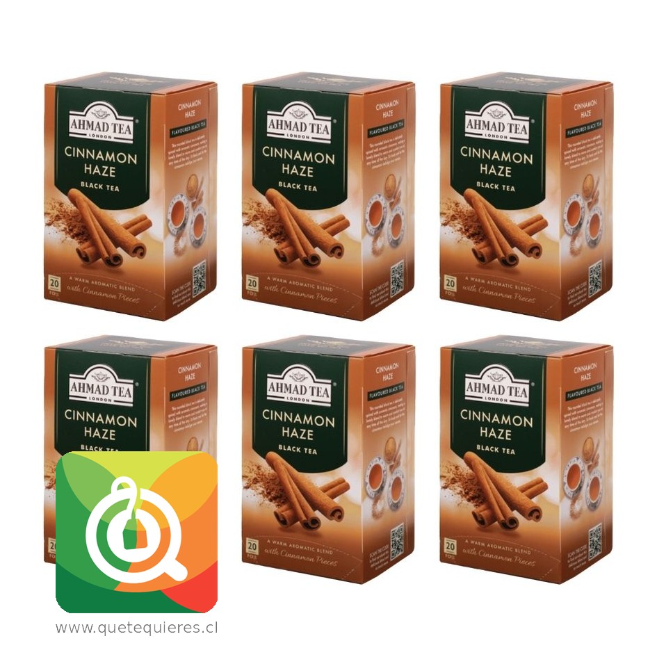 Ahmad Té Negro Canela - Cinnamon Haze Pack 6 1