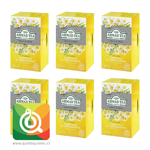 Ahmad Infusión Manzanilla Hierbalimón - Lemongrass Pack 6 