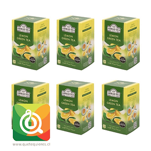 Ahmad Té Verde Limón 20 bolsitas Pack 6 