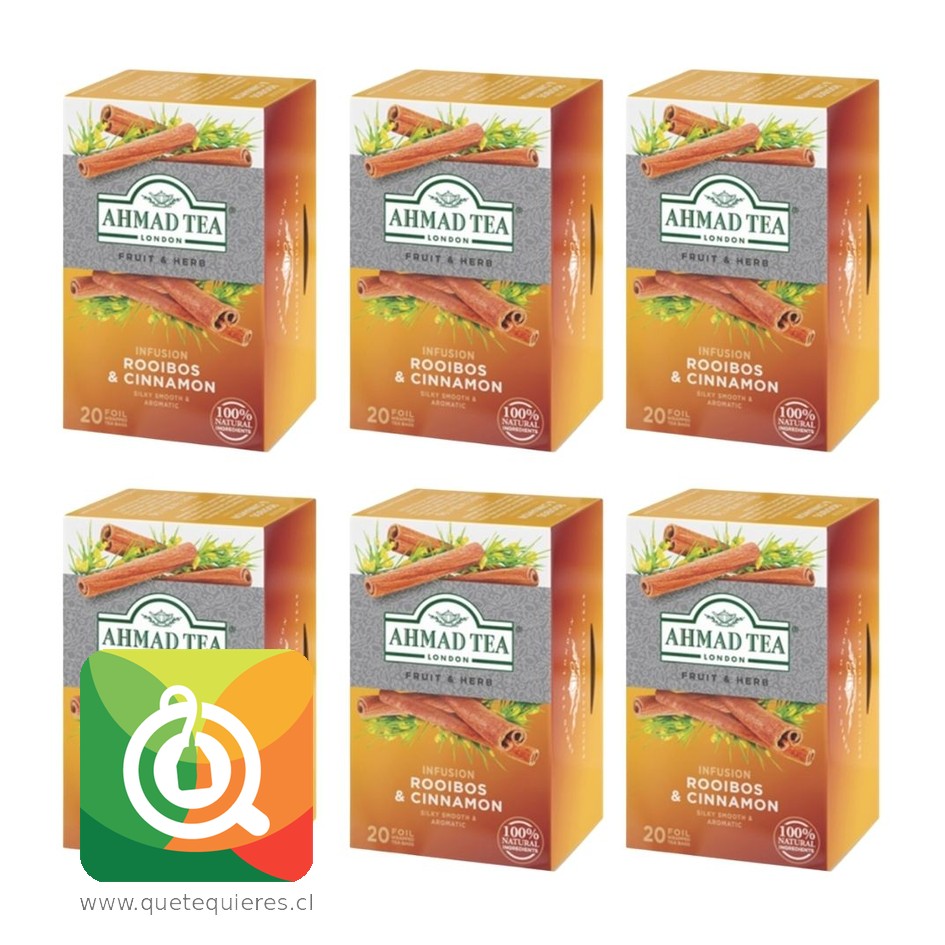 Ahmad Infusión Rooibos Canela 20 bolsitas Pack 6  1